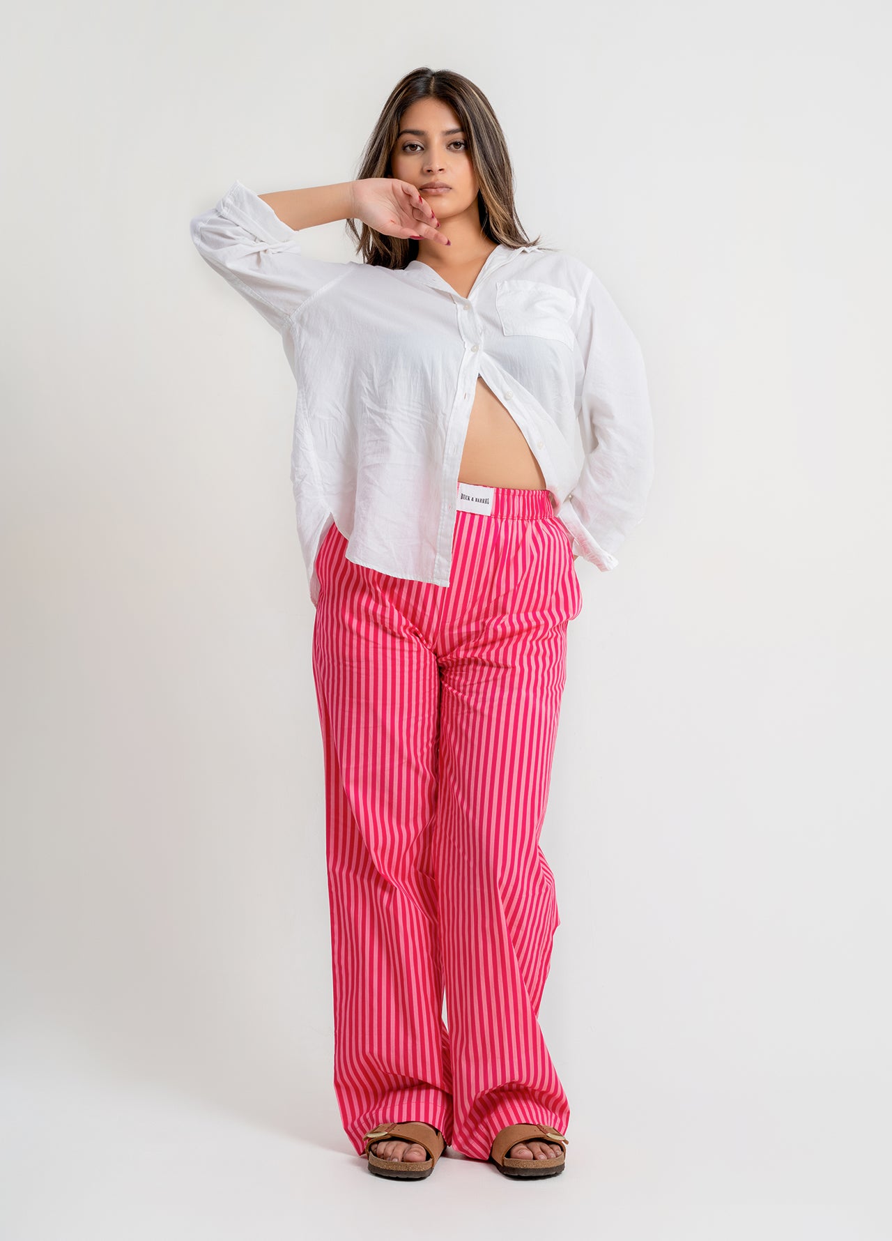 Poppy stripes pajama pants