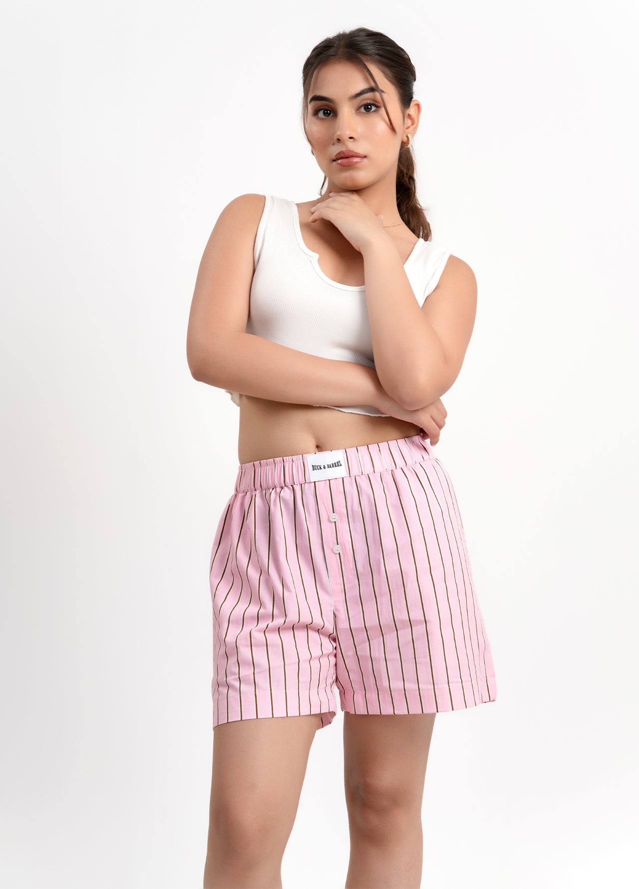 Fleur pink shorts