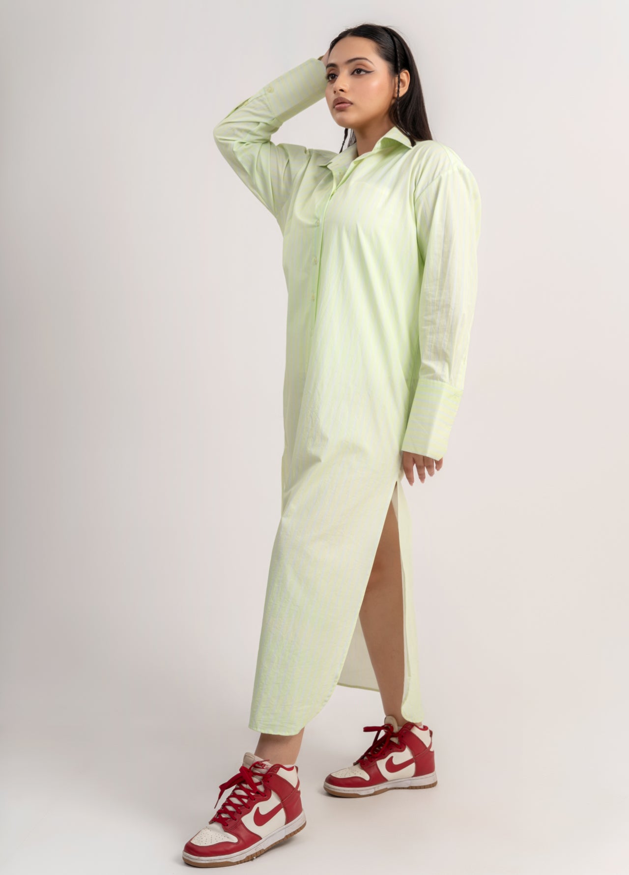 Breezi long shirt dress