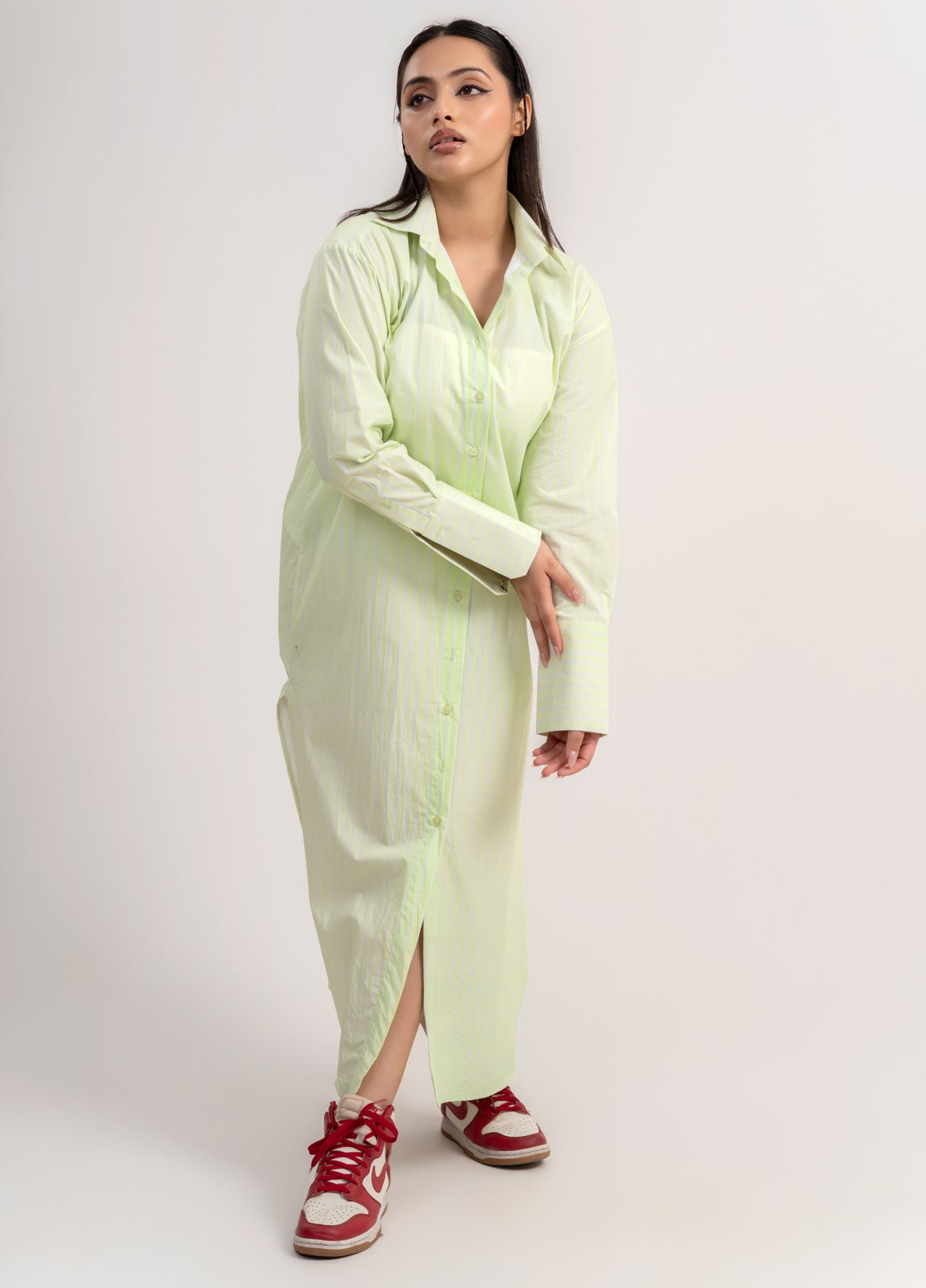 Breezi long shirt dress