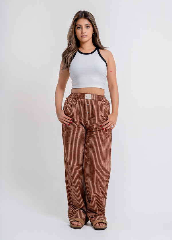 Brunora stripes pajama pants