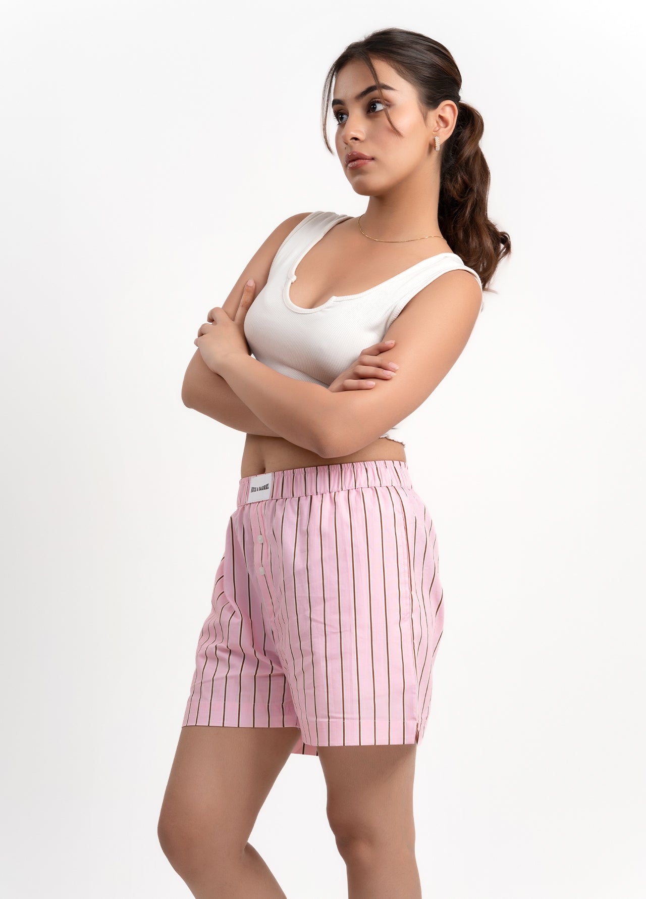 Fleur pink shorts