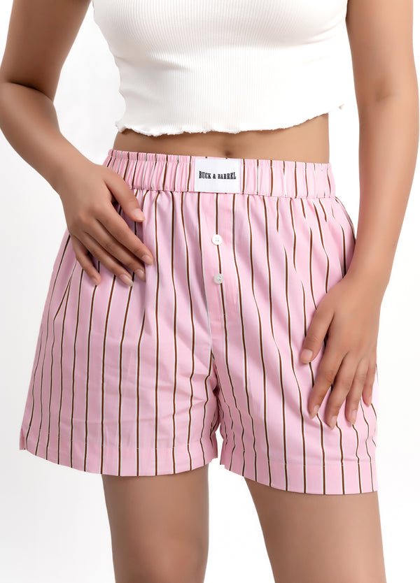Fleur pink shorts