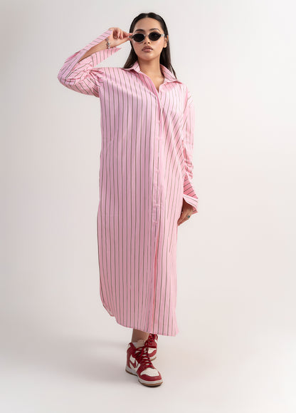 Sakura long shirt dress