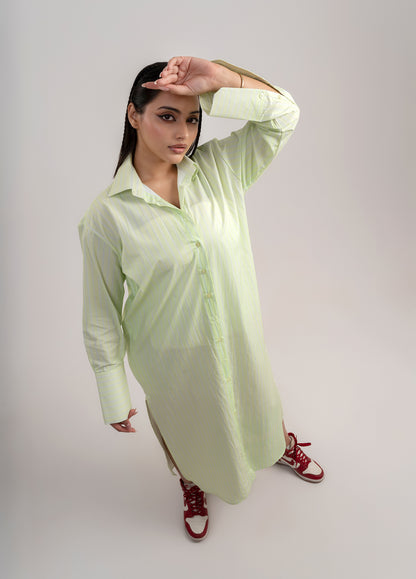 Breezi long shirt dress