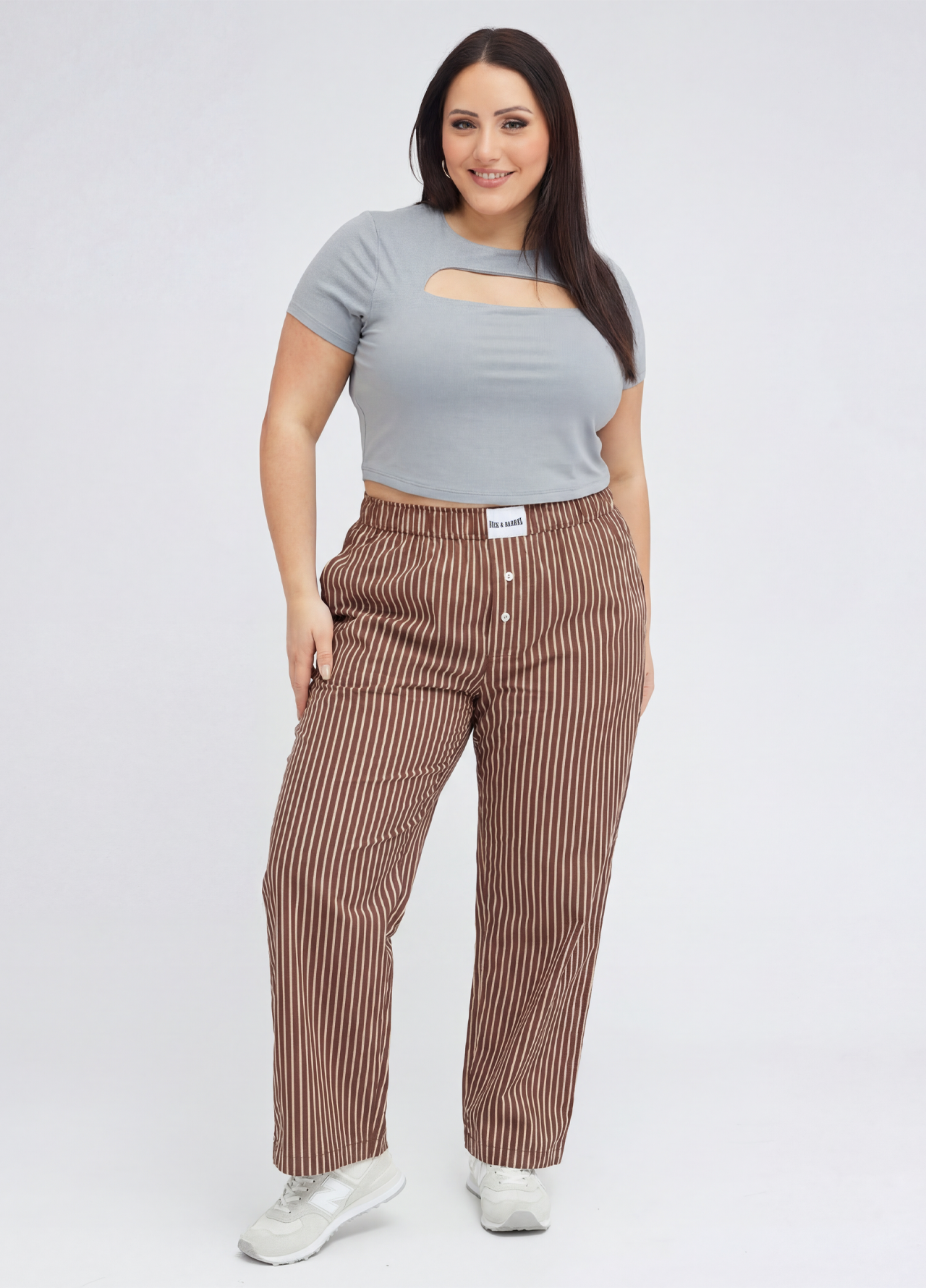 Brunora stripes pajama pants