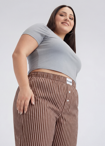 Brunora stripes pajama pants